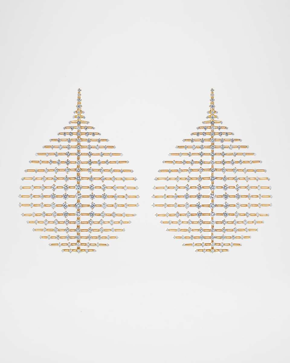 Brilliant 18k Diamond Disco Earrings